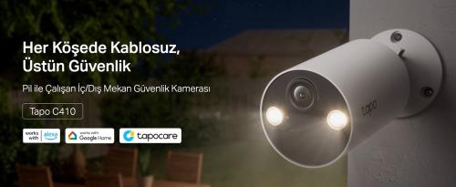 TP-LINK TAPO C410 KIT GÜNEŞ ENERJİLİ 2K 3MP AKILLI KABLOSUZ GÜVENLİK KAMERASI KİTİ